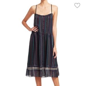 :NWT: $550 Rag & Bone Black Stripe Austin Dress M